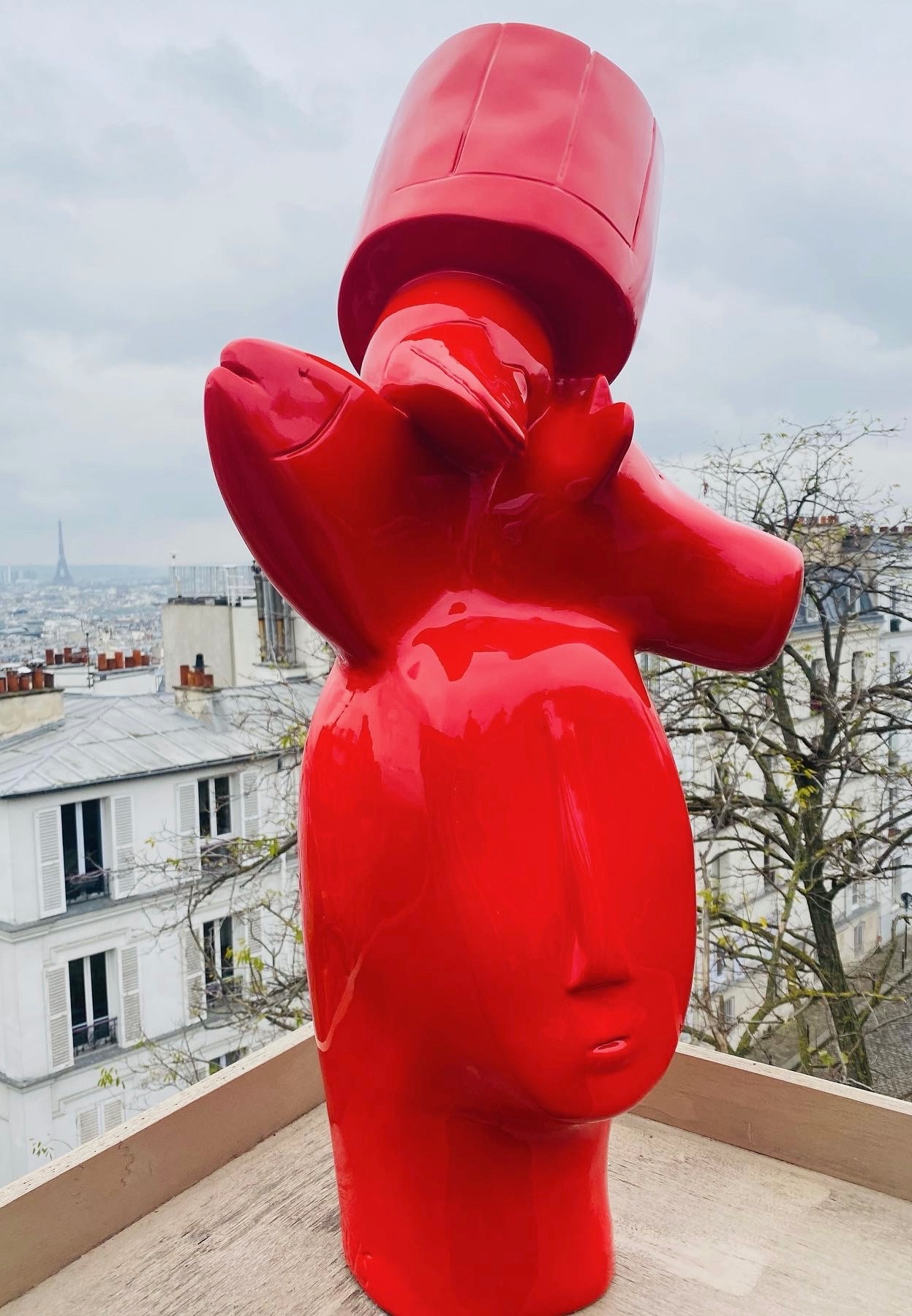 Sylvie Malys - artiste sculptrice - Homme poisson rouge
